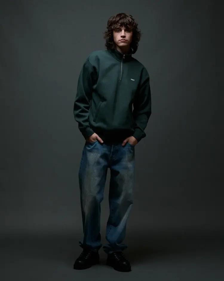 Obey MEN'S ESTABLISHED WORKS BOLD MOCKNECK