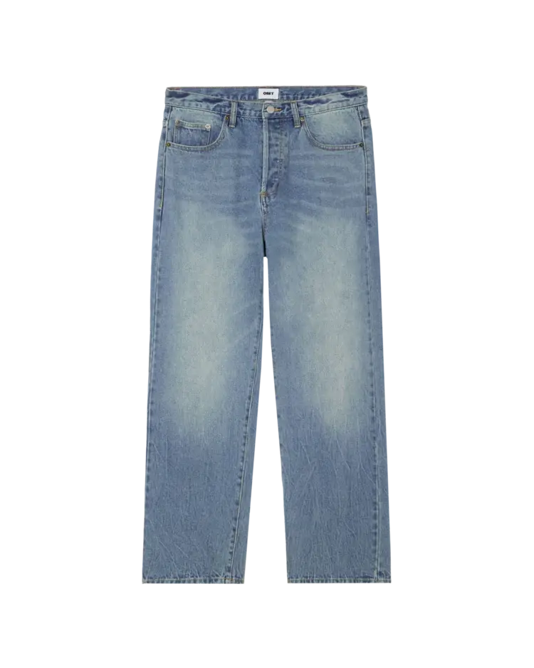 Obey MEN'S BOXCAR STRAIGHT LEG DENIM