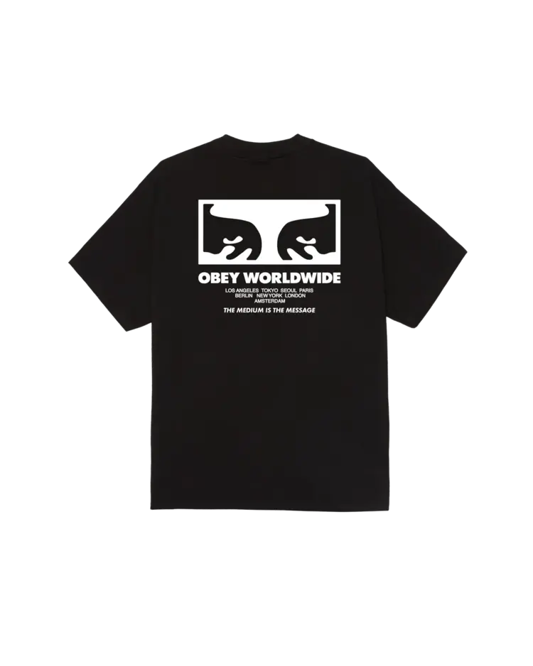 Obey MEN'S THE MEDIUM IS THE MESSAGE CLASSIC T-SHIRT