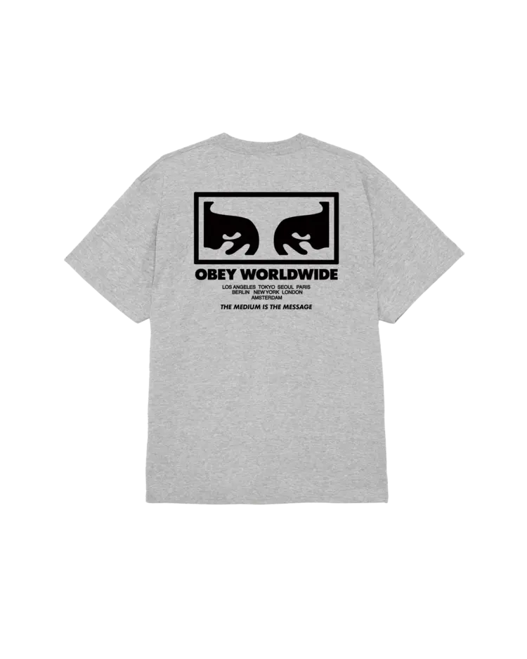 Obey MEN'S THE MEDIUM IS THE MESSAGE CLASSIC T-SHIRT