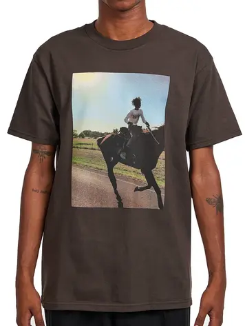 Obey HOMMES TRAIL RIDE T-SHIRT JAVA BROWN