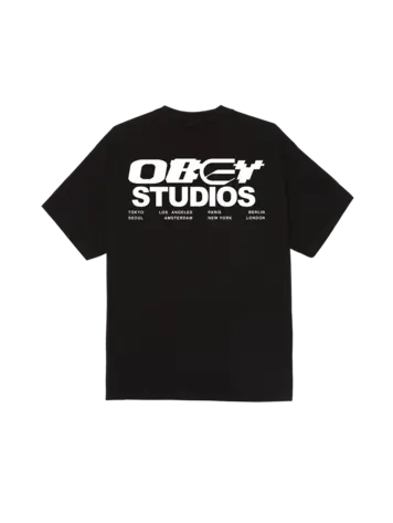 Obey MEN'S OBEY DESIGN STUDIOS CLASSIC T-SHIRT BLACK