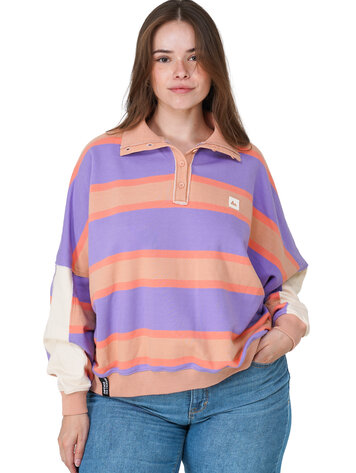 Notice the reckless FEMMES RETRO STRIPE POLO SHIRT
