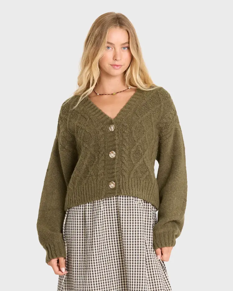 Billabong FEMMES AUGUST V-NECK CARDIGAN SWEATER