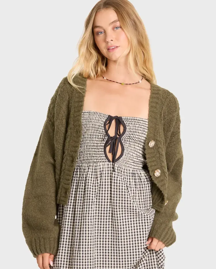 Billabong FEMMES AUGUST V-NECK CARDIGAN SWEATER