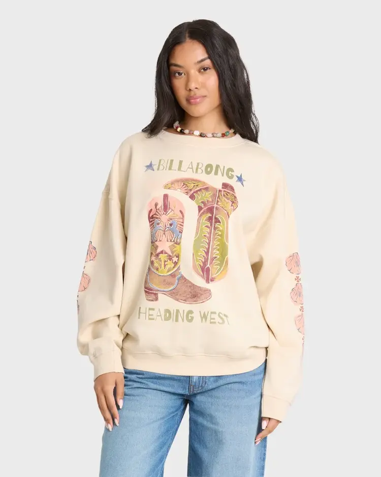Billabong FEMMES RIDE IN CREWNECK FLEECE