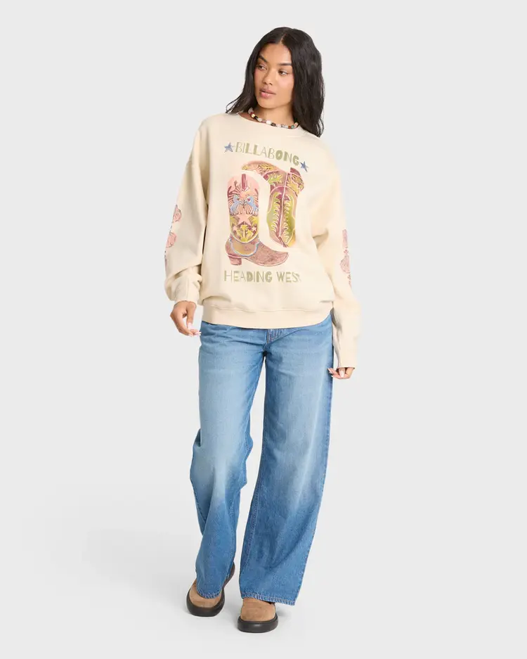Billabong FEMMES RIDE IN CREWNECK FLEECE