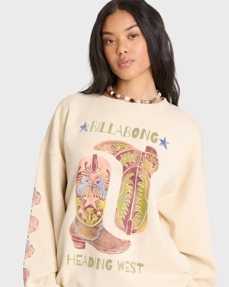 Billabong FEMMES RIDE IN CREWNECK FLEECE
