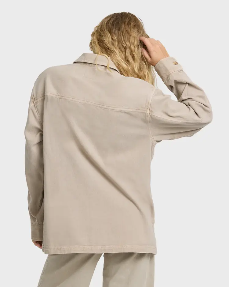 Billabong WOMEN'S WASHED ASHORE 2 LONG SLEEVE WOVEN SHACKET