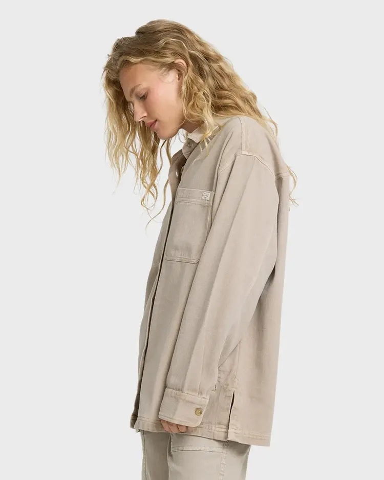 Billabong WOMEN'S WASHED ASHORE 2 LONG SLEEVE WOVEN SHACKET