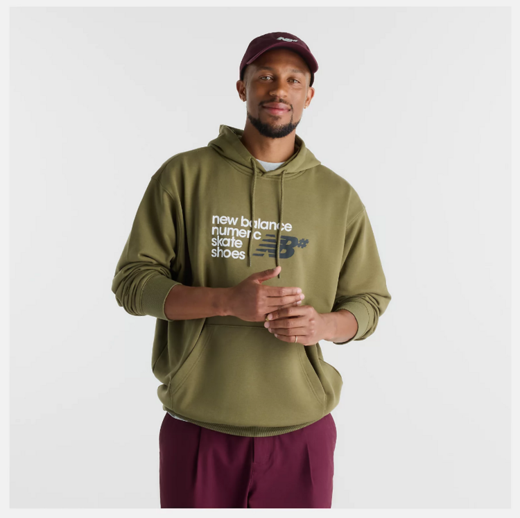New Balance MEN'S NUMERIC FRENCH TERRY HOODIE
