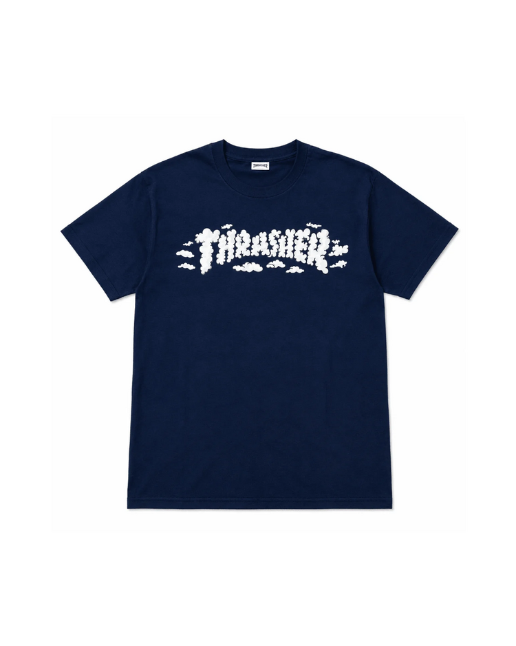 Thrasher MEN'S CLOUDS BY KEVIN SPANKY LONG SHORT SLEEVE T-SHIRT