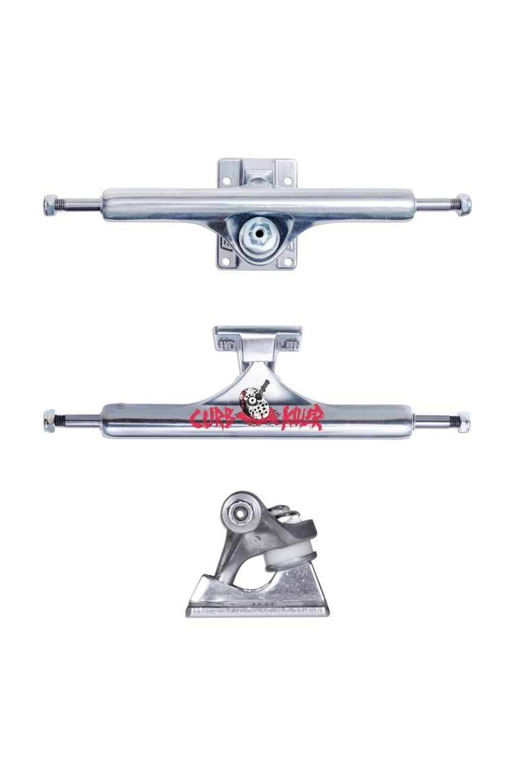 Slappy ST1 HOLLOW INVERTED KP TRUCKS CURB KILLER II SET OF 2 POLISHED 9"