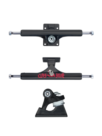 Slappy ST1 HOLLOW INVERTED KP TRUCKS CURB KILLER II SET 2 MATTE BLACK 9"