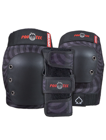Pro-tec STREET ADULT 3-PK PAD SET SPITFIRE BLACK SWIRL