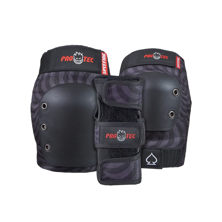 Pro-tec STREET ADULT 3-PK PAD SET SPITFIRE BLACK SWIRL