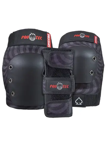 Pro-tec YOUTH STREET JR. 3-PK PAD SET SPITFIRE BLACK SWIRL