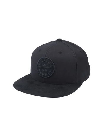Brixton HOMMES OATH III SNAPBACK BLACK/BLACK