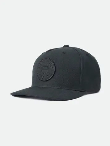 Brixton MEN'S CREST SNAPBACK BLACK/BLACK