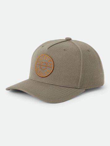 Brixton HOMMES CREST SNAPBACK DARK OLIVE/CARAMEL