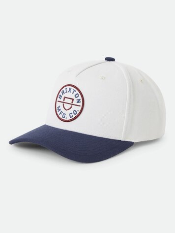 Brixton HOMMES CREST SNAPBACK WAX PAPER/NAVY