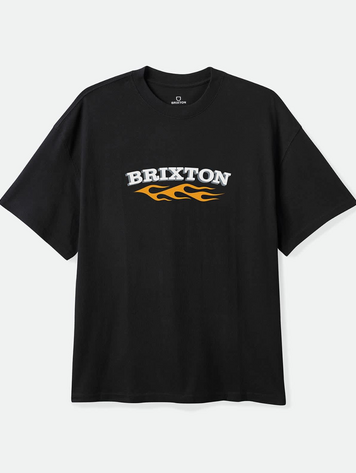 Brixton HOMMES CLIFTON BOXED CROP T-SHIRT BLACK