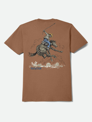 Brixton MEN'S STIRRUP STANDARD T-SHIRT BROWN SUGAR