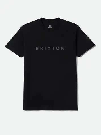Brixton MEN'S ALPHA LINE STANDARD T-SHIRT BLACK