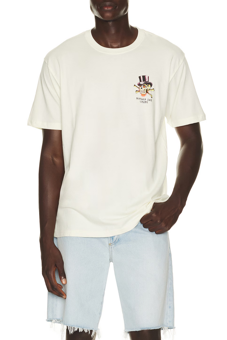 Brixton MEN'S BURGER SHE WROTE STANDARD T-SHIRT