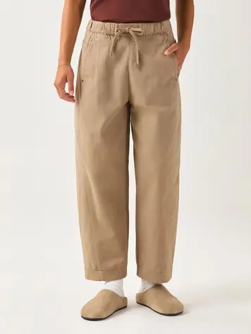 Du/er WOMEN'S FLEXTWILL BARREL PULL ON PANT DESERT TAN