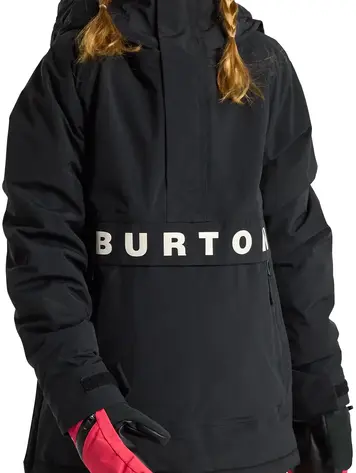 Burton YOUTH FROSTNER 2L ANORAK TRUE BLACK
