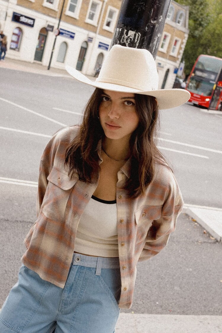 Brixton WOMEN'S BOWERY CROP OVERSHIRT