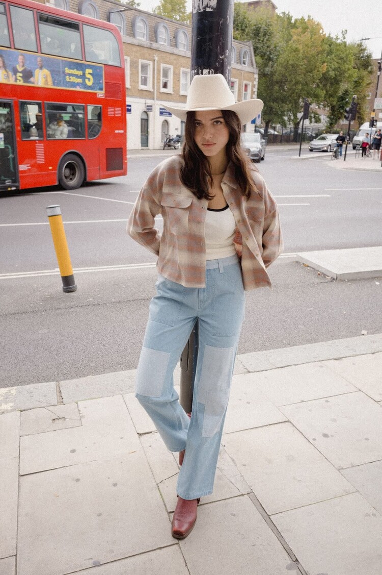 Brixton FEMMES BOWERY CROP OVERSHIRT