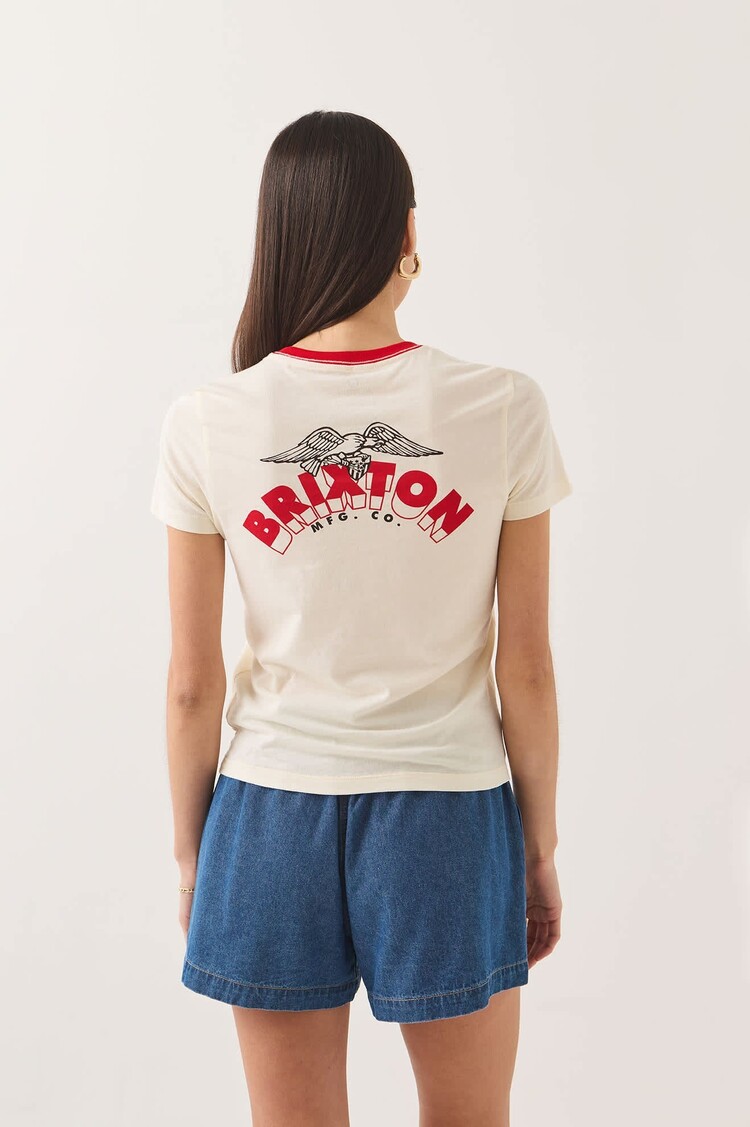 Brixton WOMEN'S BRIXTON BANNER SLIM CREW T-SHIRT