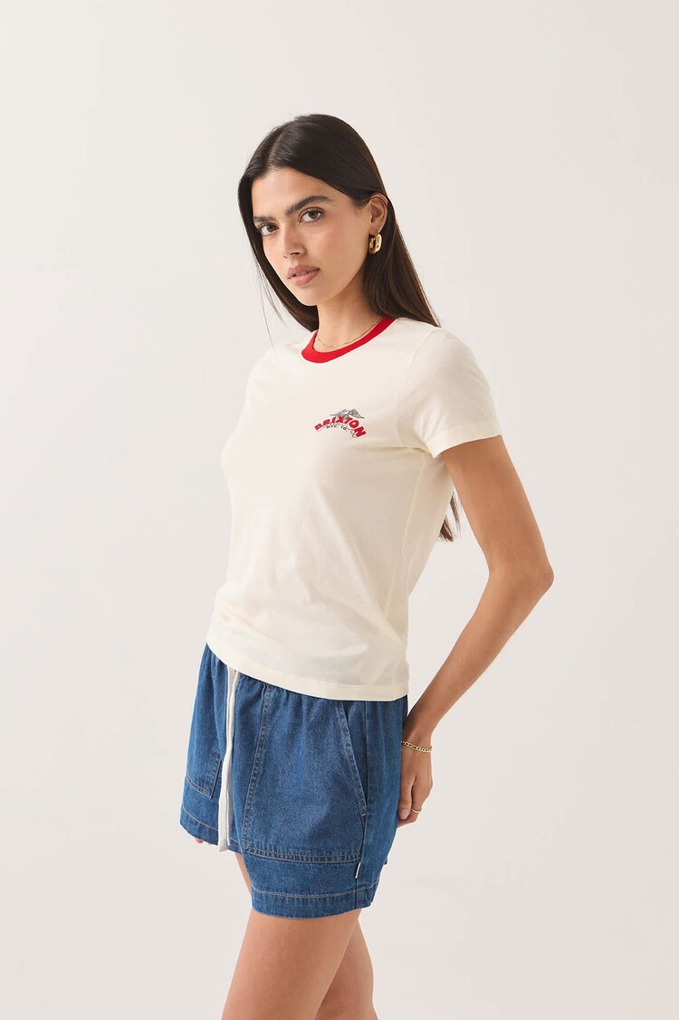 Brixton FEMMES BRIXTON BANNER SLIM CREW T-SHIRT