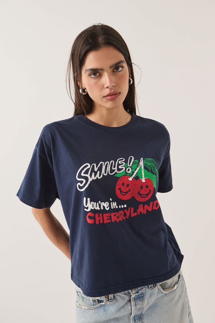 Brixton FEMMES CHERRYLAND BOXY CROPPED CREW