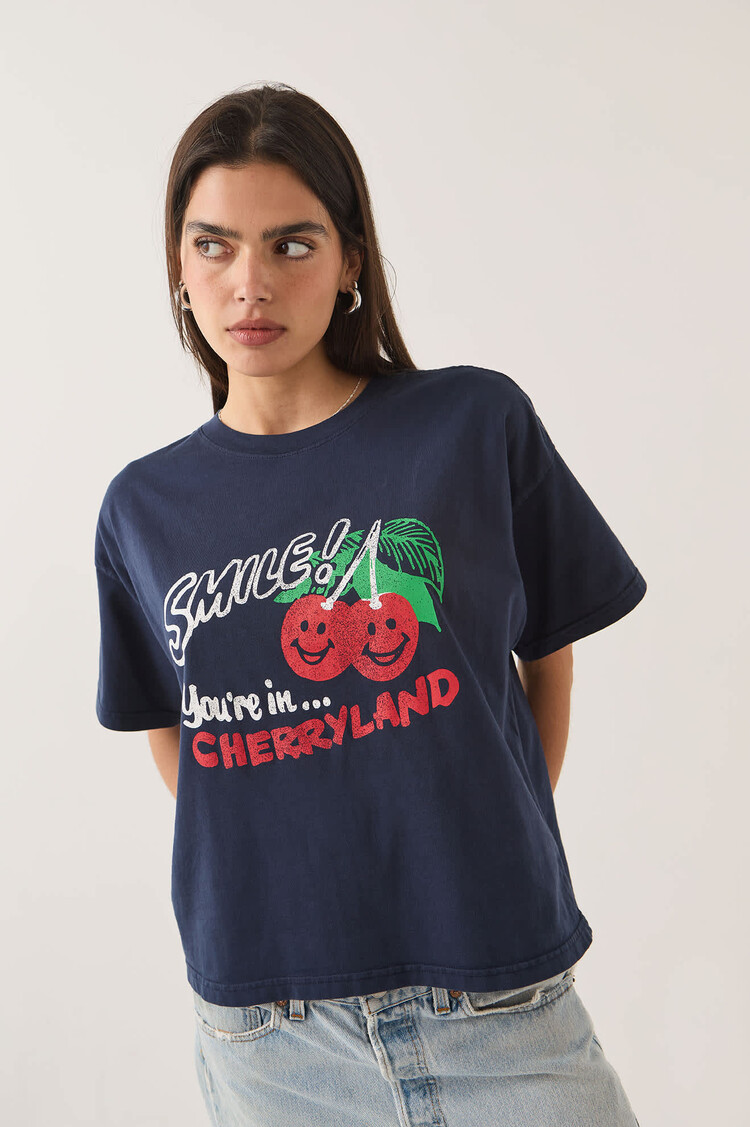 Brixton FEMMES CHERRYLAND BOXY CROPPED CREW
