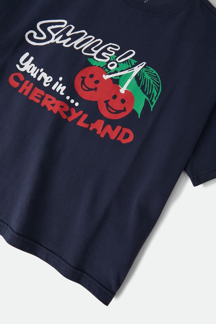 Brixton FEMMES CHERRYLAND BOXY CROPPED CREW