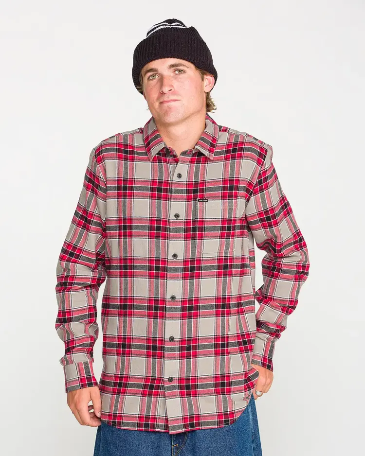 Volcom HOMMES CADEN PLAID LONG SLEEVE SHIRT