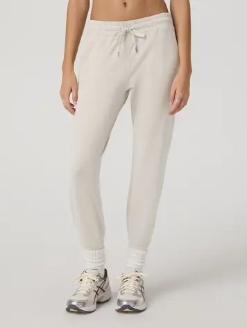 Vuori WOMEN'S PERFORMANCE JOGGER LONG ECRU HEATHER