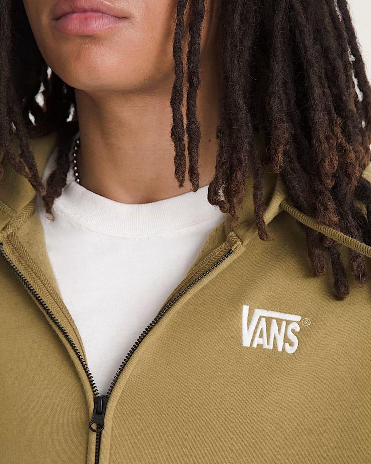 Vans MEN'S STRETCH LOGO FULL ZIP HOODIE