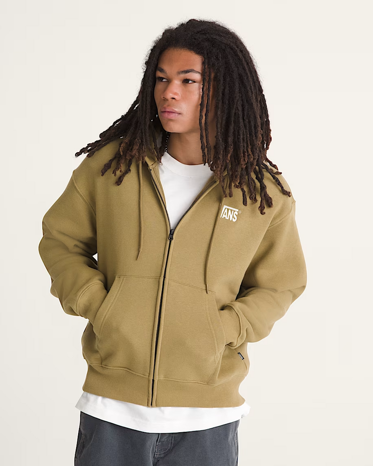 Vans MEN'S STRETCH LOGO FULL ZIP HOODIE