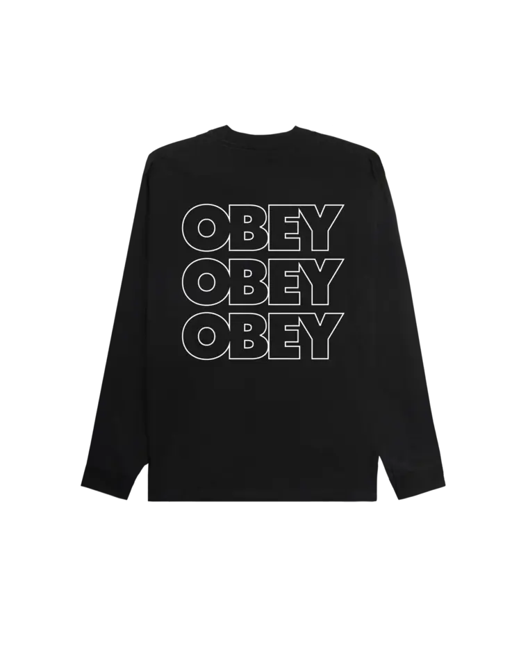 Obey MEN'S OBEY TREBLE LONG SLEEVE T-SHIRT