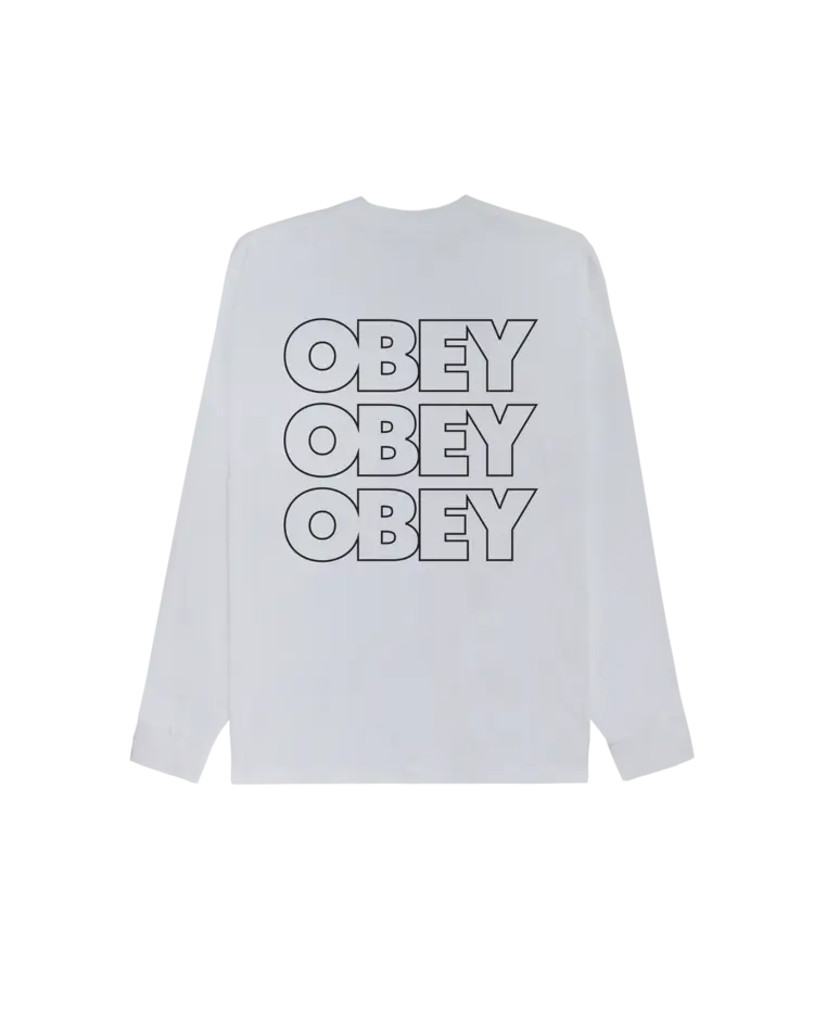 Vans MEN'S OBEY TREBLE LONG SLEEVE T-SHIRT