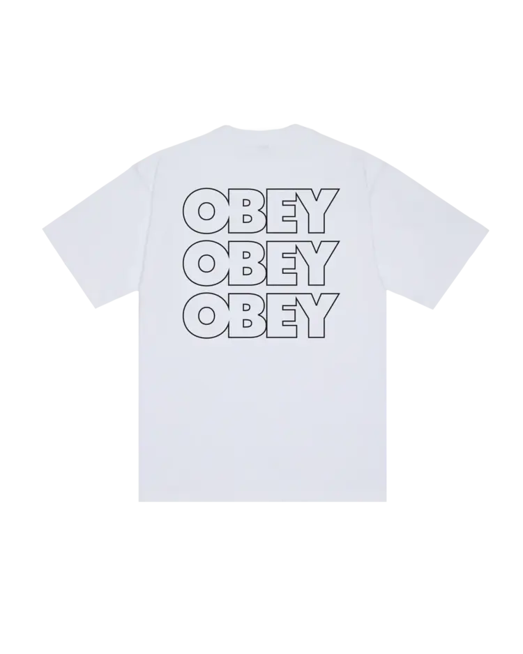 Obey HOMMES OBEY TREBLE HEAVYWEIGHT T-SHIRT