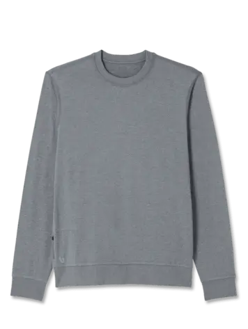 Vuori MEN'S PONTO PERFORMANCE CREW GREY HEATHER