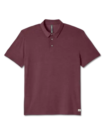 Vuori MEN'S STRATO TECH POLO FIG HEATHER