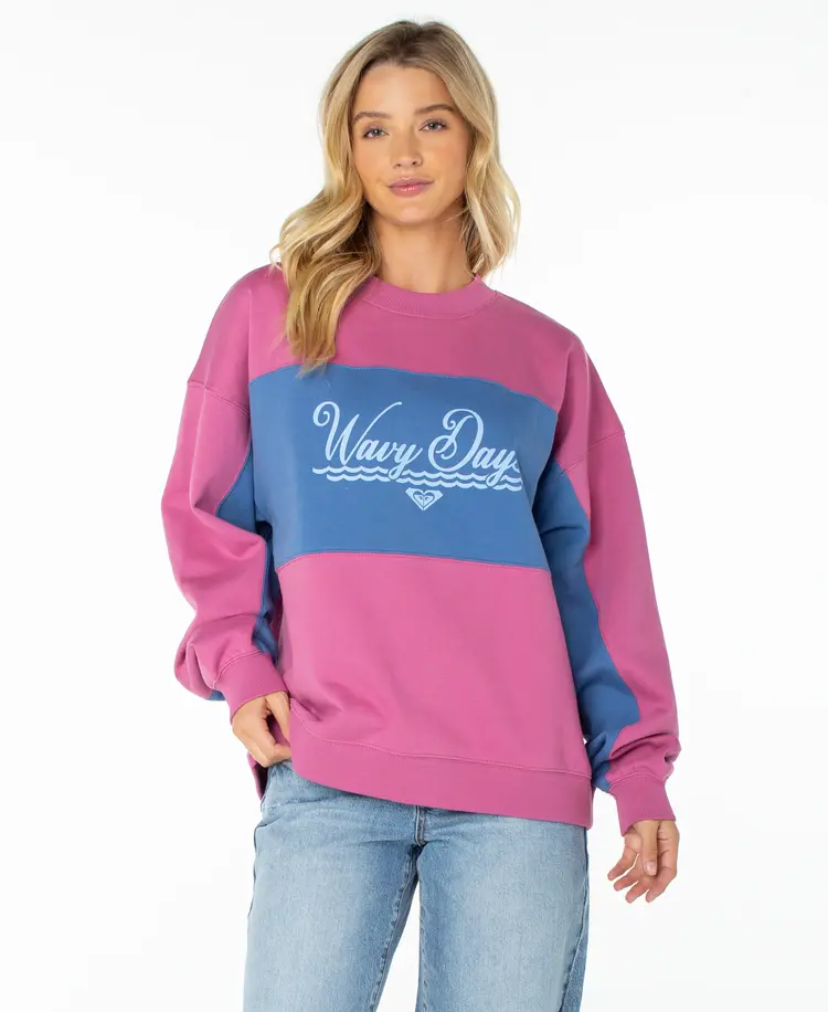 Roxy WOMEN'S LINEUP COLORBLOCK CREW