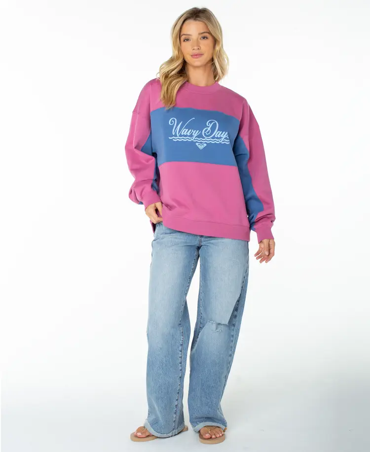 Roxy FEMMES LINEUP COLORBLOCK CREW