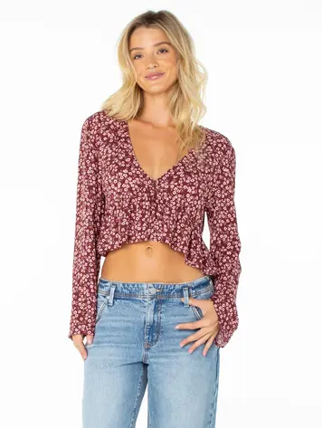 Roxy FEMMES NIGHT SKY TOP PORT MARGARITA DITSY